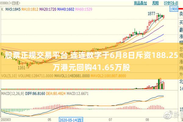 股票正规交易平台 连连数字于6月8日斥资188.25万港元回购41.65万股