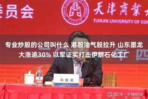 专业炒股的公司叫什么 港股油气股拉升 山东墨龙大涨逾30% 以军证实打击伊朗石化工厂