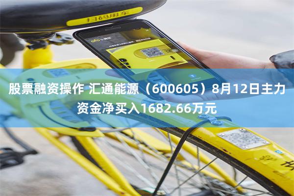 股票融资操作 汇通能源（600605）8月12日主力资金净买入1682.66万元