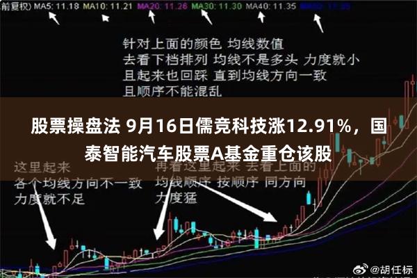 股票操盘法 9月16日儒竞科技涨12.91%，国泰智能汽车股票A基金重仓该股