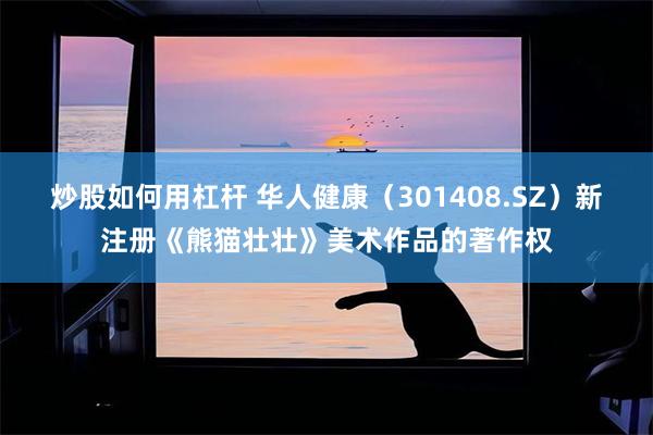 炒股如何用杠杆 华人健康(301408.SZ)新注册《熊猫壮壮》美术作品的著作权