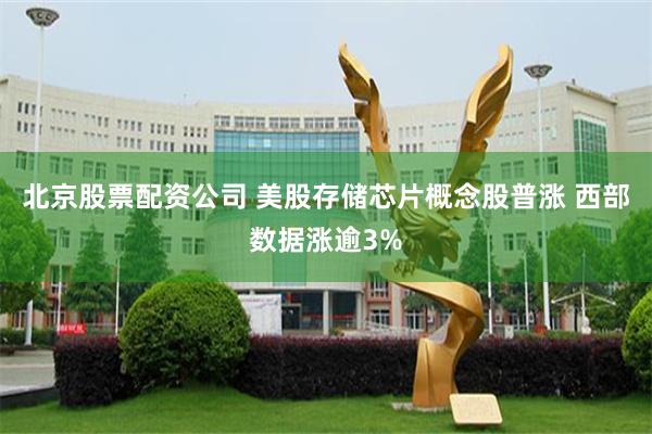 北京股票配资公司 美股存储芯片概念股普涨 西部数据涨逾3%